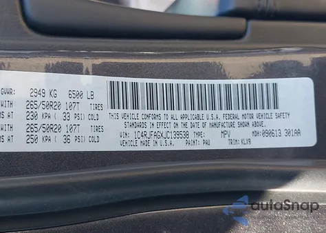 2018 Jeep Grand Cherokee Altitude 4X4 from USA, damaged, VIN 1C4RJFAGXJC139538